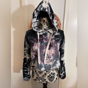 AC/DC Acid wash Cropped hoodie, acid wash, hoodie
